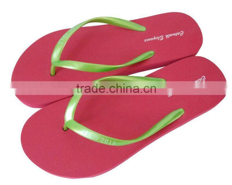 2015 City Beach Woman Flip Flops Printing EVA Slippers