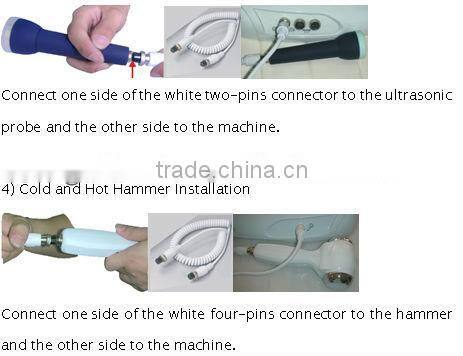 portable 4in1 ultrasonic Scrubber diamond Microdermabrasion machine