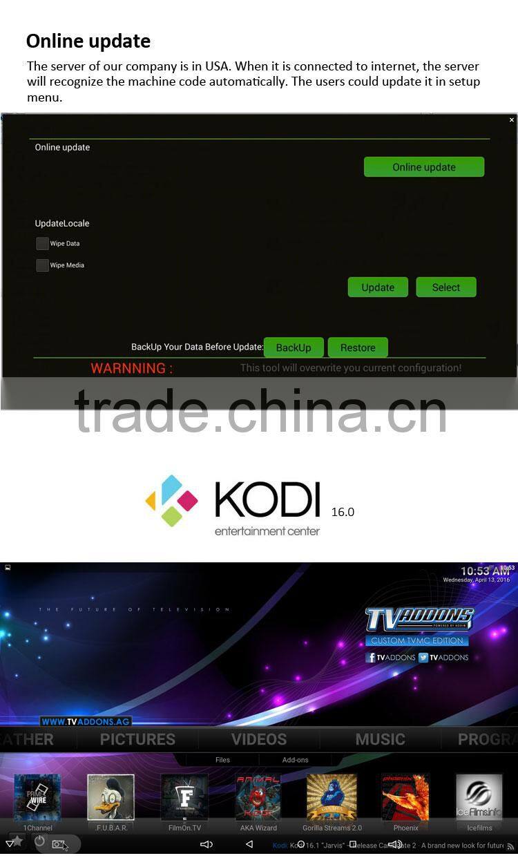 T95M iLepo plus 4K low configuration 1GB RAM android 5.1 LED display OTT TVBOX