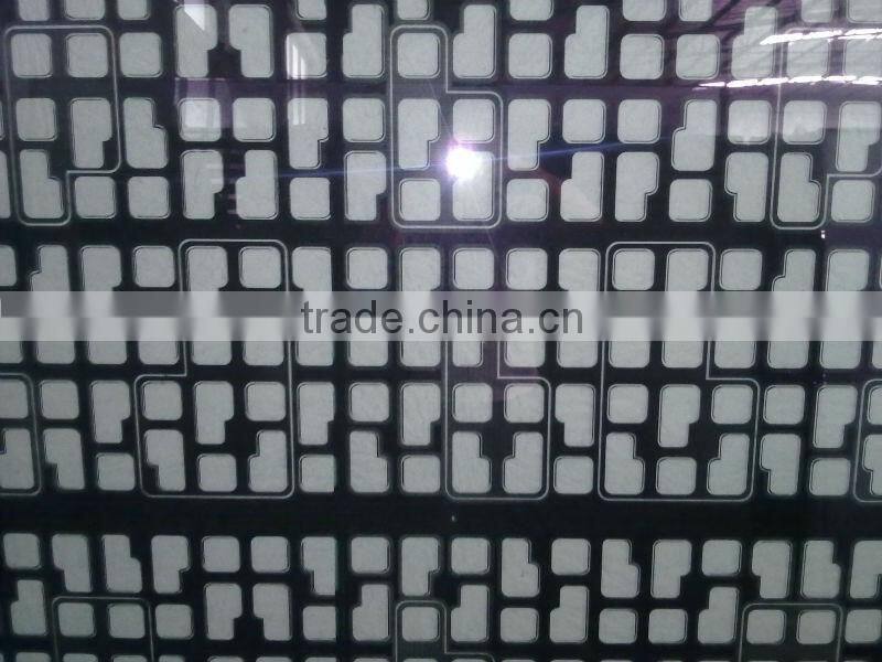 4mm-19mm clear decorative titanium frosted acid etched glass for the partition and sliding door