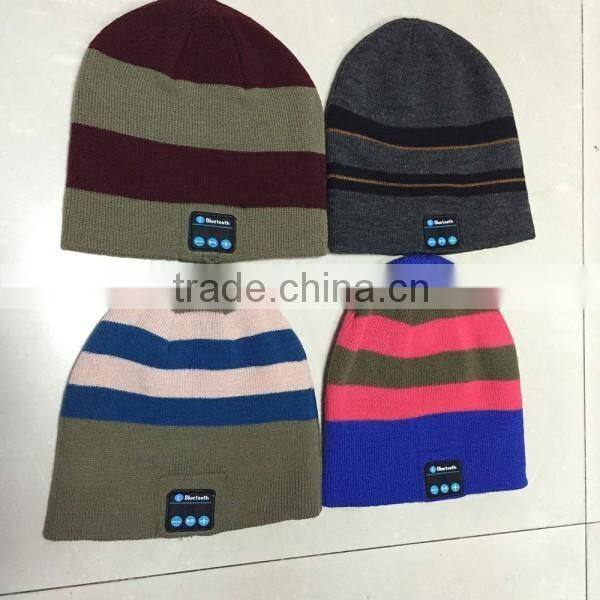 Soft Warm Beanie Hat Wireless Bluetooth Smart Cap BT Headset Headphone Speaker Mic Bluetooth Hat