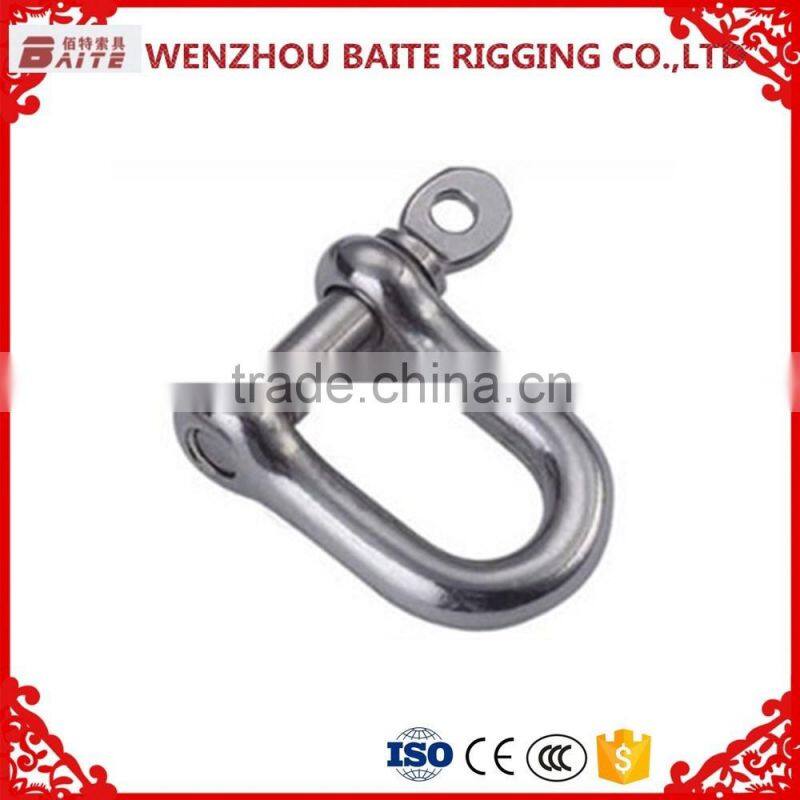 Manufacturer Price Galvanized European Type Dee Drop Forged D Shackle Quick Release Shackles 5mm-11mm in China rigging hardware