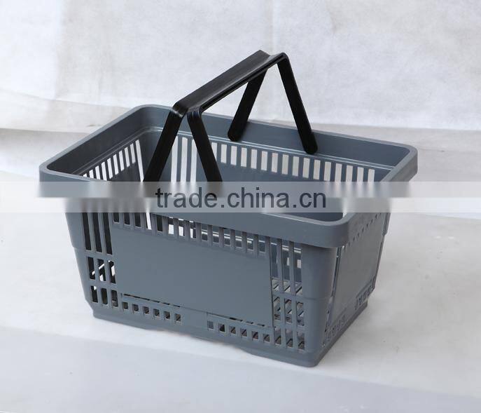 2016 Excellent quality plastic Shopping basket for shopping mall any color customized