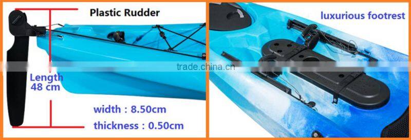 Barato ocean/sea/fishing kayak full set of rudder system with pedal from Coolkayak