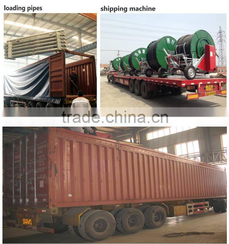 farm machinery irrigation system for water reel srpinkler with rain gun