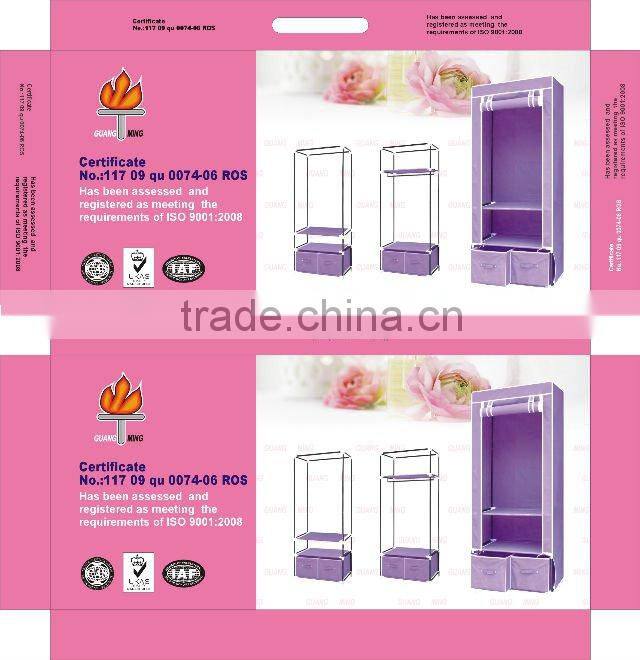 Simple multi-functional combination bedroom wardrobe design