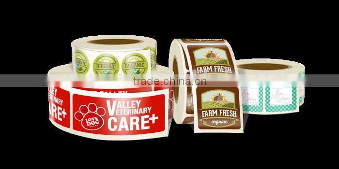 custom sticker seal bottles, PVC Shrink Label