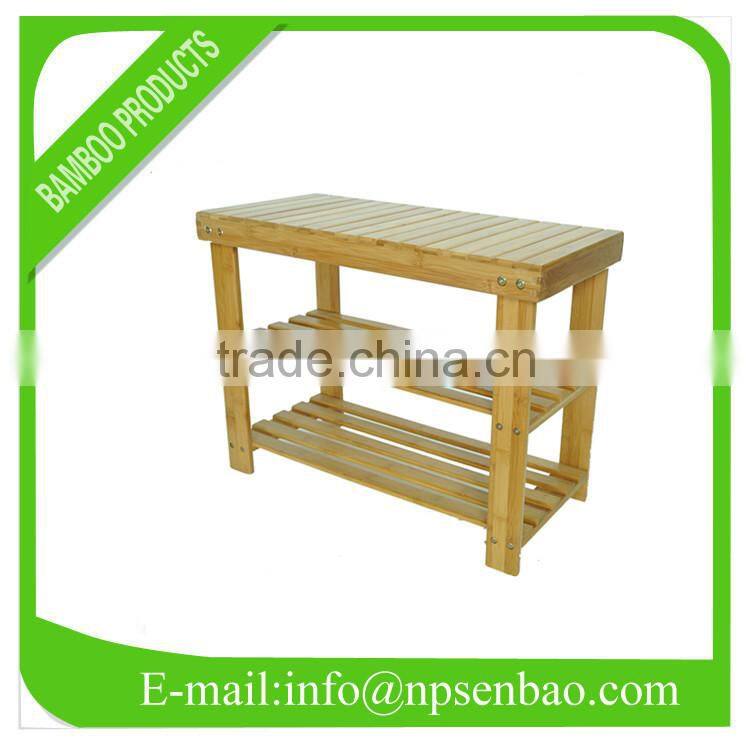 3ties bamboo kitchen trolley