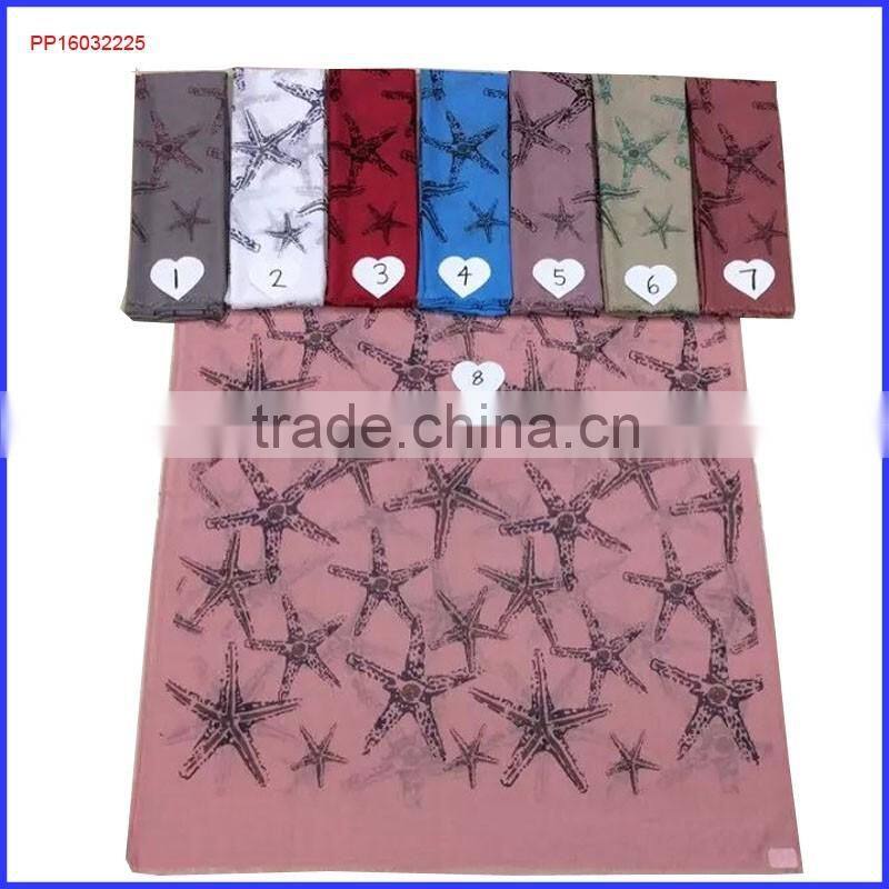 2016 cashew flower printed lady scarf