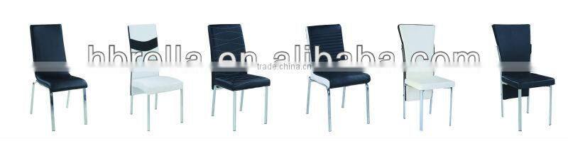Modern chromed PVC Dining Chair
