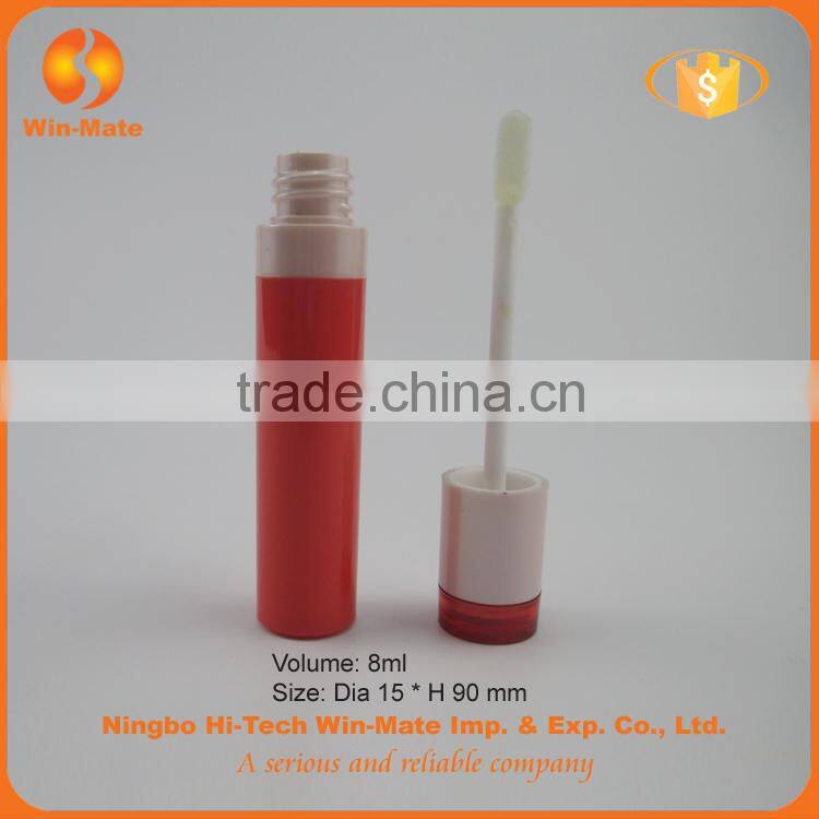 high quality ABS win-mate colored 9*1.5cm custom lip gloss container