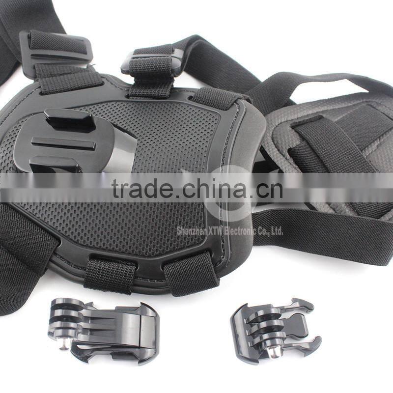 Dog Fetch Harness Chest Strap Belt Mount for GoPro Hero 4/3+/3/2/1lack, Blue, Pink