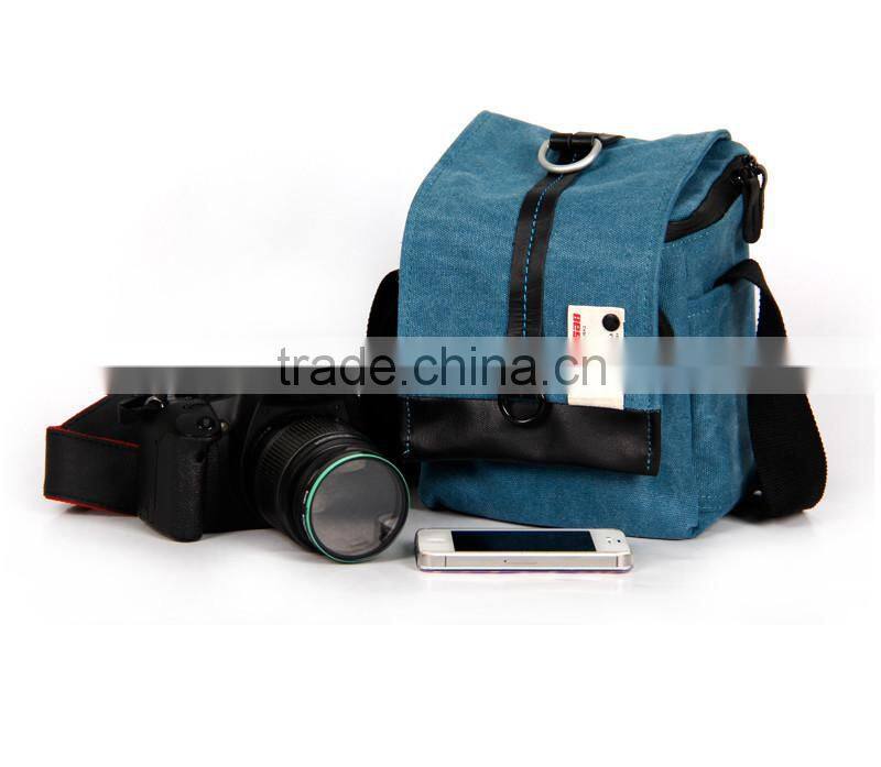 Besnfoto Pink Canvas Bag Medium Size DSLR Camera Shoulder Bag For Girls