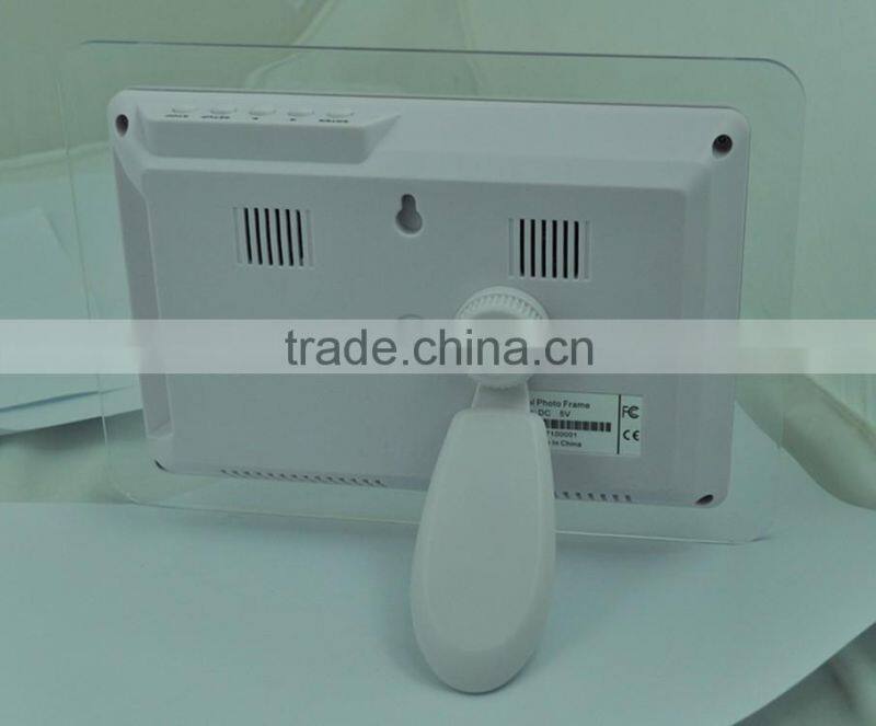 Acrylic Frame Material LCD Video Display 7inch Chinese Sex digital photo frame