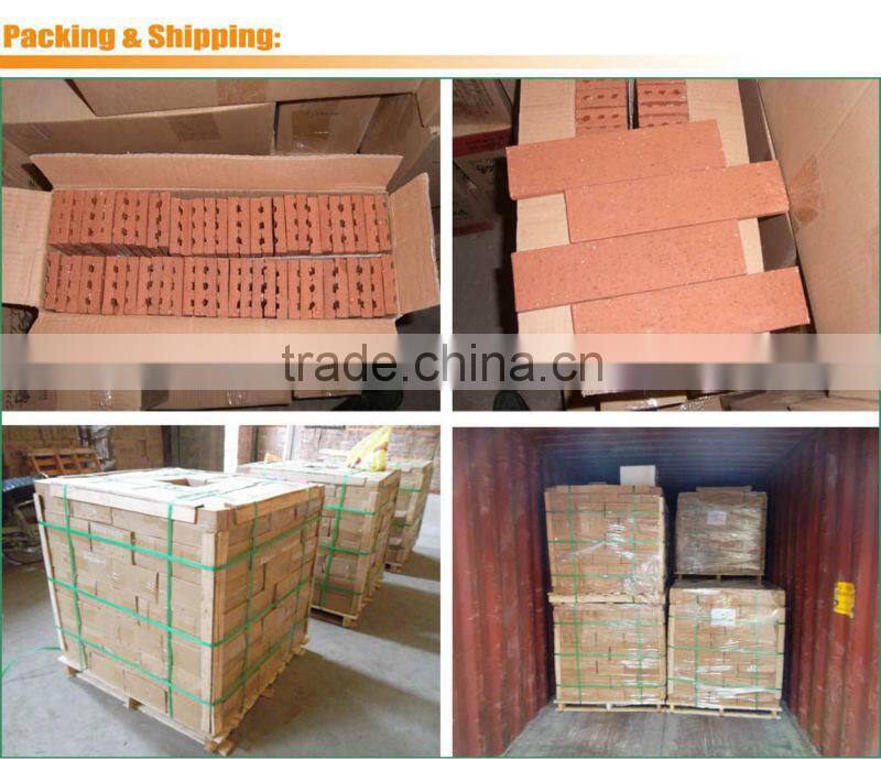 Color-shade exterior thin brick ceramic terracotta clay wall tile