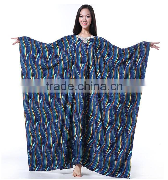 Wuchieal Silk Khaleeji Abaya Belly Dance Clothes