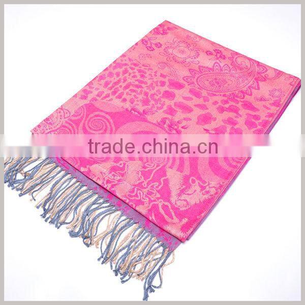 jacquard floral winter scarf 2013
