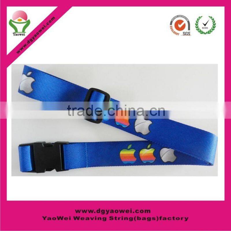 2016 hot sell Tas lock polyester printing 5 cm mens weave luggage belt