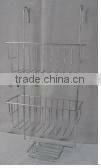 Bathroom iron wire overdoor shower caddy