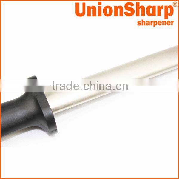 Professional diamond kitchen butcher chef knife sharpening and honing steel rod