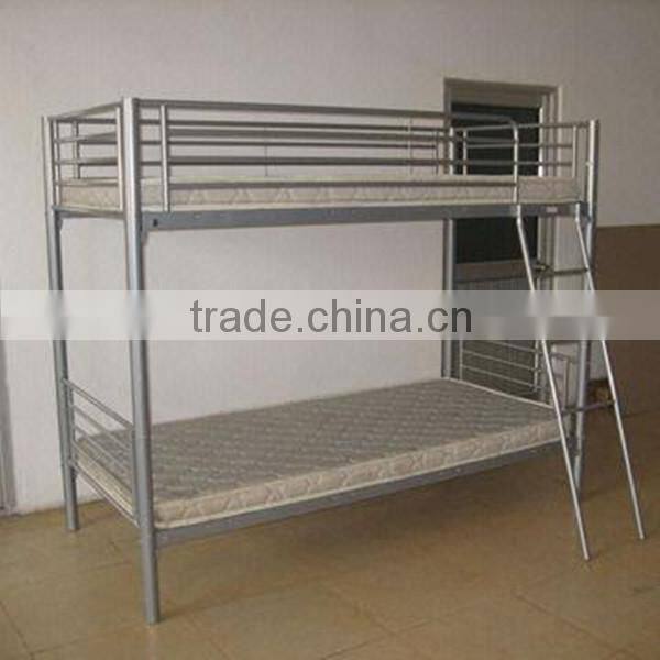 Powder-coated Metal Bunk Bed, Made of Iron Tubes, Suitable for Children and School