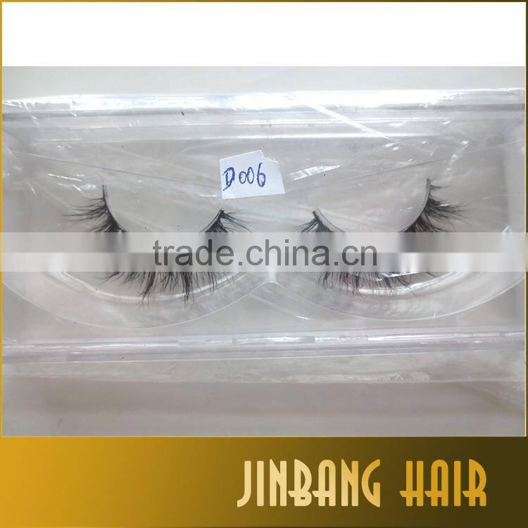 3D Mink Fur Fake Eyelashes Women's Makeup False Eyeashes Extension Hand-made 3D Style 1 Pair with custom eyelash packaging