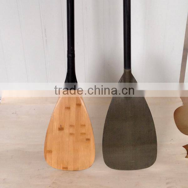 Luxury wooden SUP carbon fiber paddle