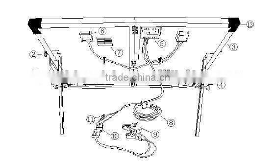 Hot Selling 160w portable folding solar panel kit