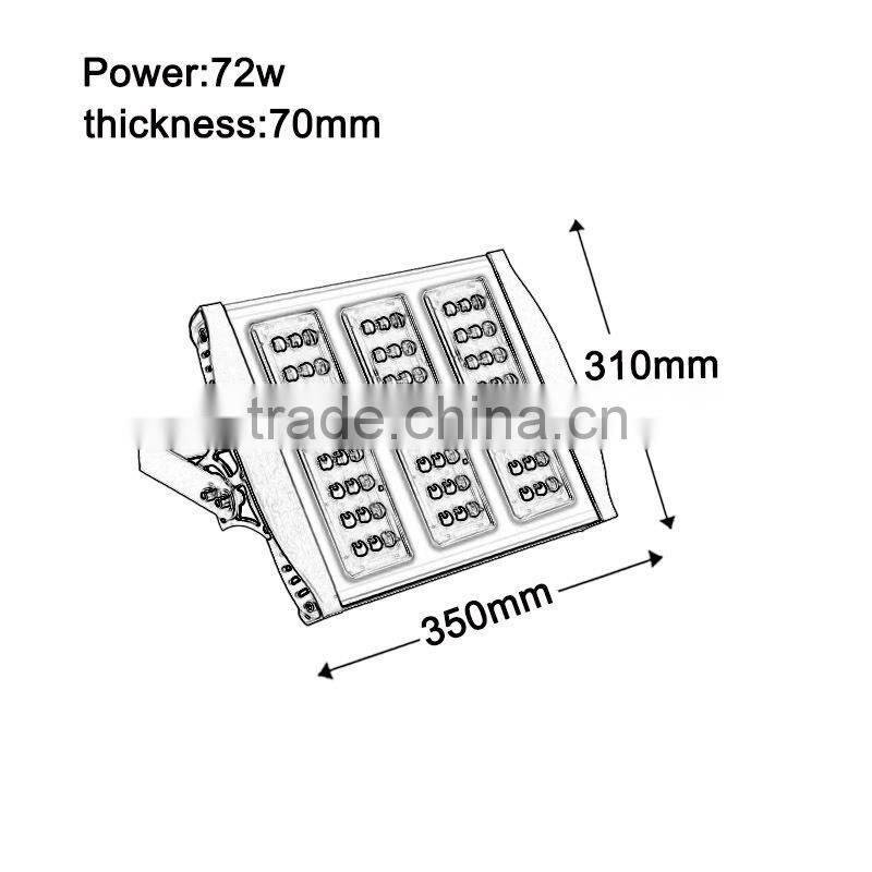 UL 120W led tunnel light
