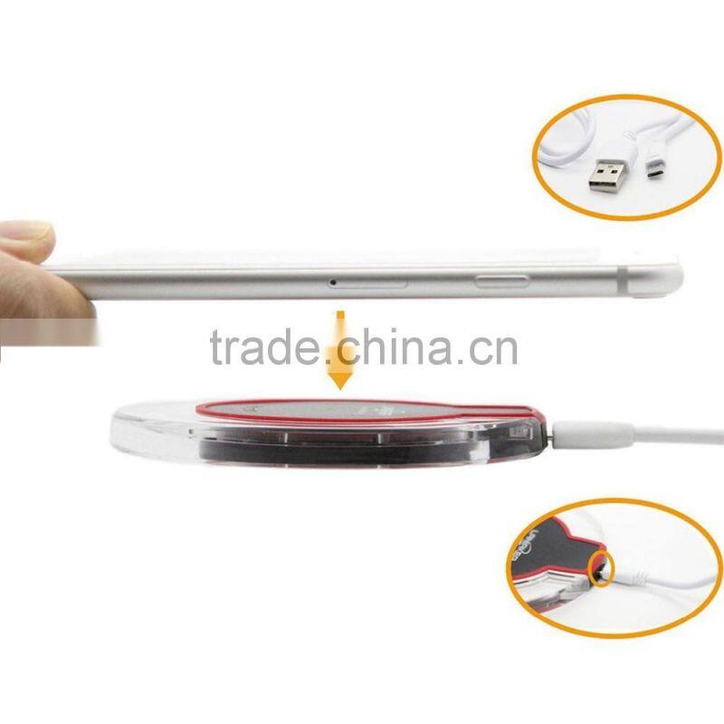 QI Wireless Charger Charging for Samsung Galaxy S6 S6 Edge & Plus, Portable charger for Note 5