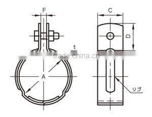 A10141-3 Galvanizing wquipment of pipe holder of AKAGI