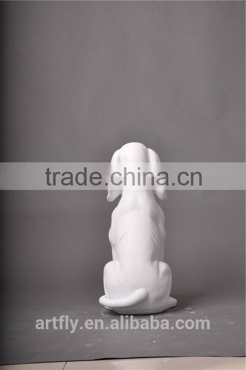 fiberglass dog statue display, dog mannequin