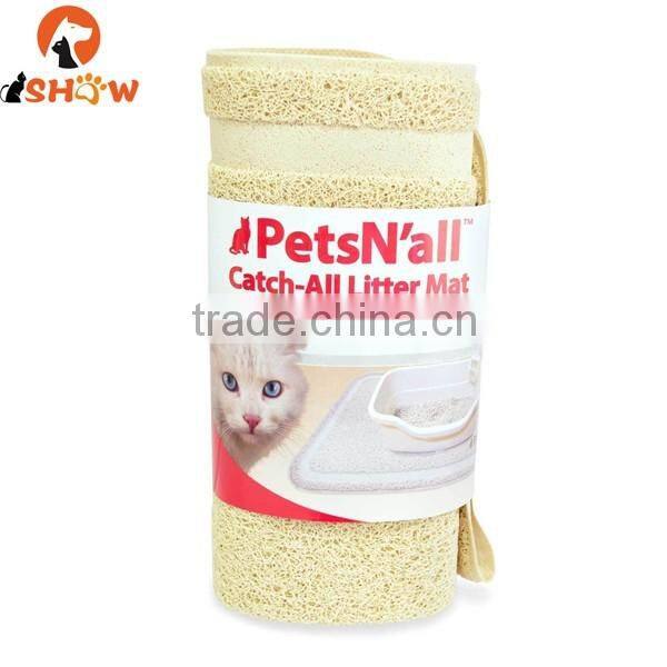 New arrival cat litter sand mat pvc easy to clean dry-beige catch all litter