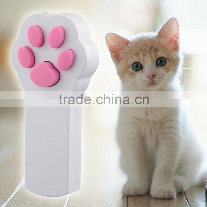 New Funny Pet Cat Interactive Automatic Red Laser Pointer toy electronic button battery