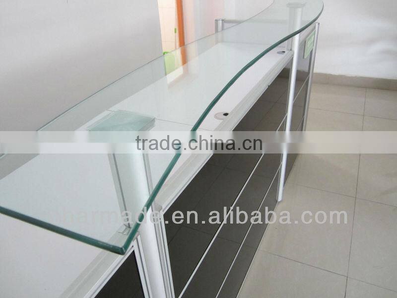 2012 new design stylish QQ318 style reception desk office furniture