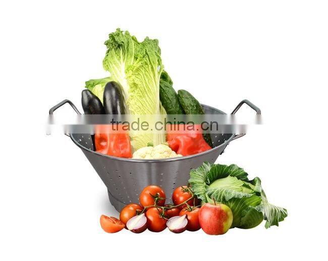 Kitchen basket strainer commerical stainless steel food fruit colander