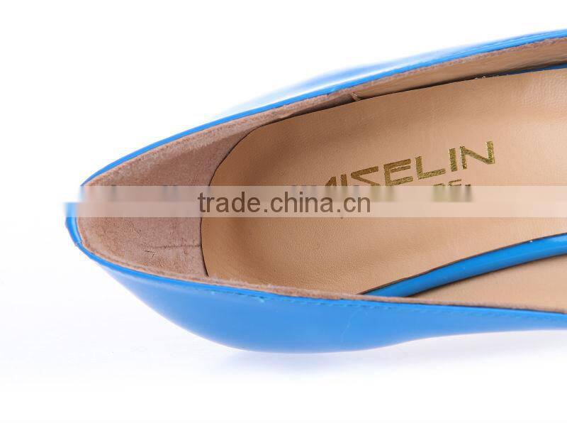 New brand designer 400272-3c blue luxury shoes double platform sexy club heels