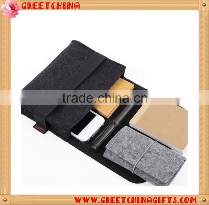 Best seeling Custom logo Felt Laptop Sleeve Bag with Button Closure for 11" 13" 15" notebook