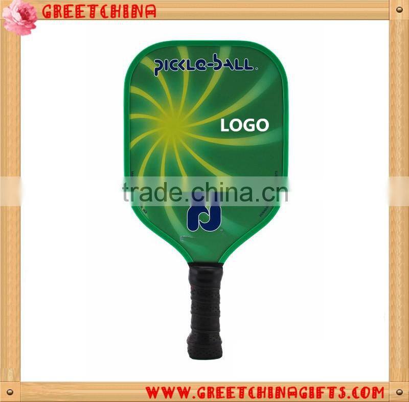 Wood and carbon pickleball paddle racket