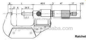 electronic digital outside micrometer