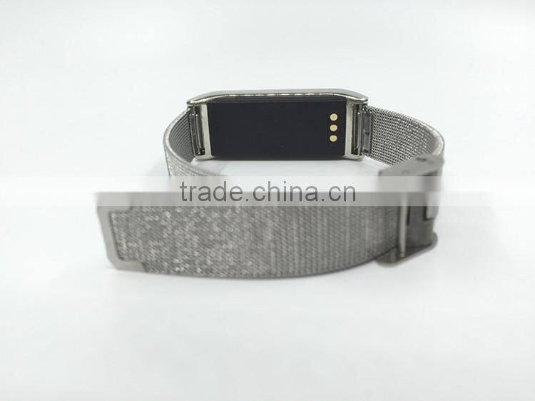 2015 Bluetooth Stainless Steel For Sport Bracelet With Calorie Burn Recording And Task Alert