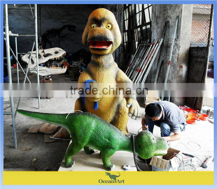 Cartoon dinosaur model for entertainment