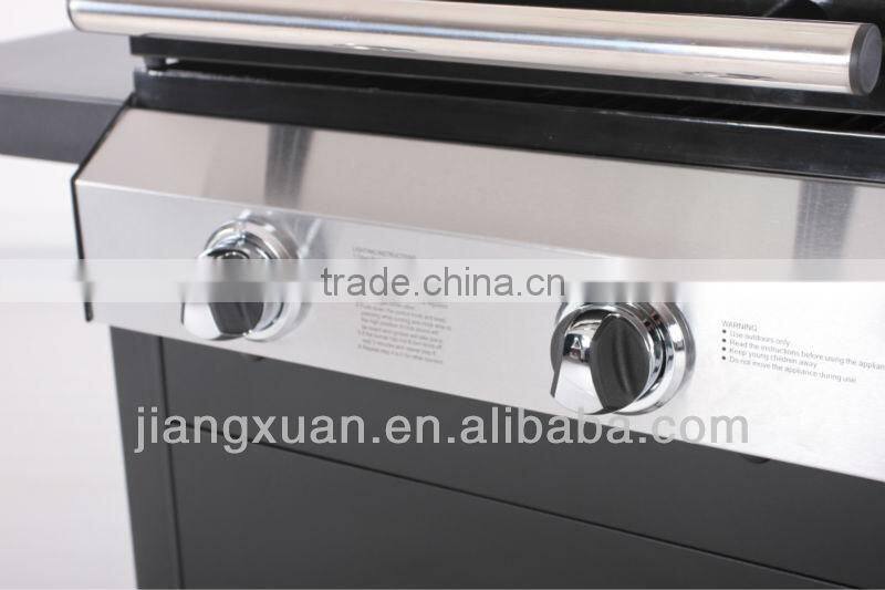 Hot selling stainless steel 2 burner outdoor gas barbecue grill