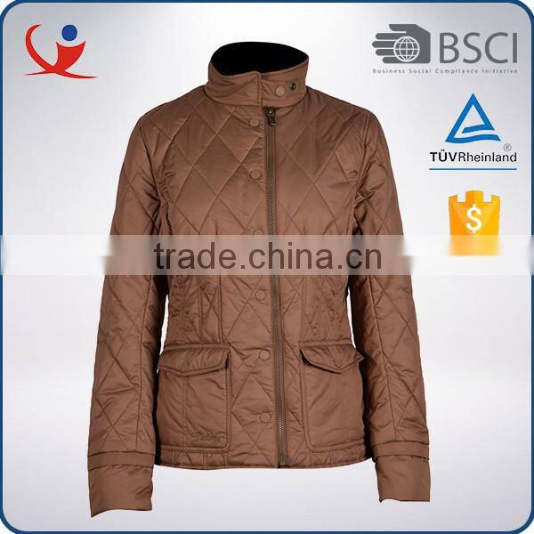 OEM wholesale luxury waterproof nolon winter womens jackets coats