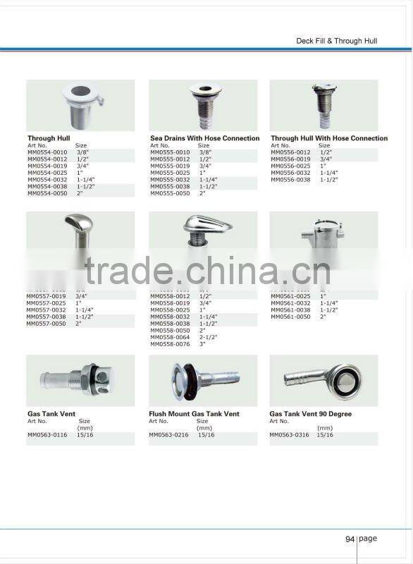 Stainless Steel Hose Deck Filler