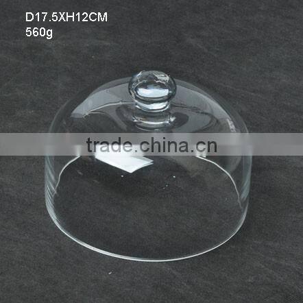 good quality transparent covered cake plate with dome