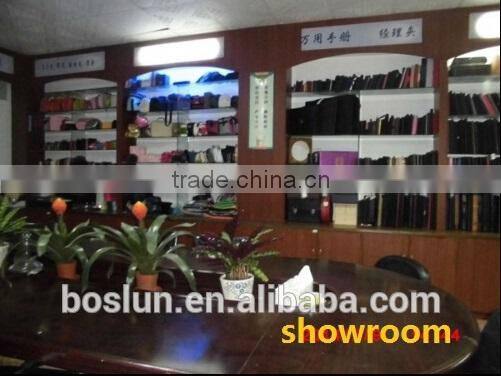 Zipper multifunction pu leather caculator business manager portfolio folder