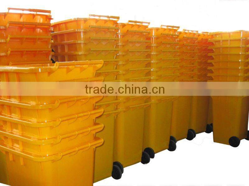 100ltr outdoor plastic dustbin EN840.ISO9001.