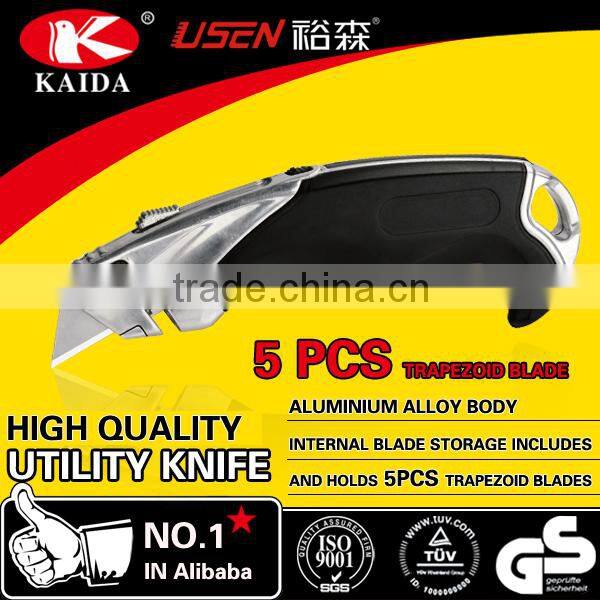 Heavy Duty Utility Cutter Knife With 5 PCS Spare Blades