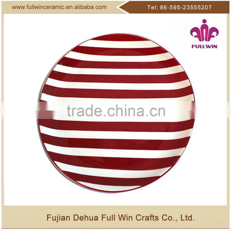 Hot Selling Dehua Lead-free Christmas Designs Dolomite Ceramic Dinner Dish And Ceramic Plate